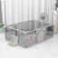 Children's fence baby basketball fence safety stainless steel playpen children's ball pit baby indoor playground baby park fence - Korvel