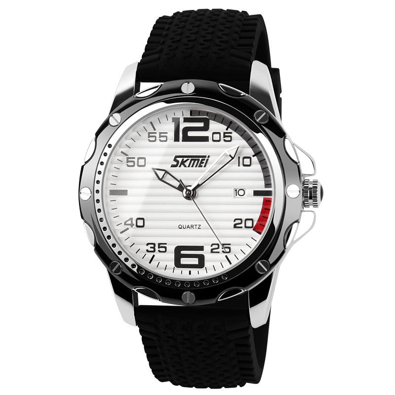 SKMEI 0992 Famous Brand  Sport Jelly Quartz Men Casual Watch Calendar Date Work For Luxury Brand Men Dress Wristwatch 30M Waterproof - Korvel