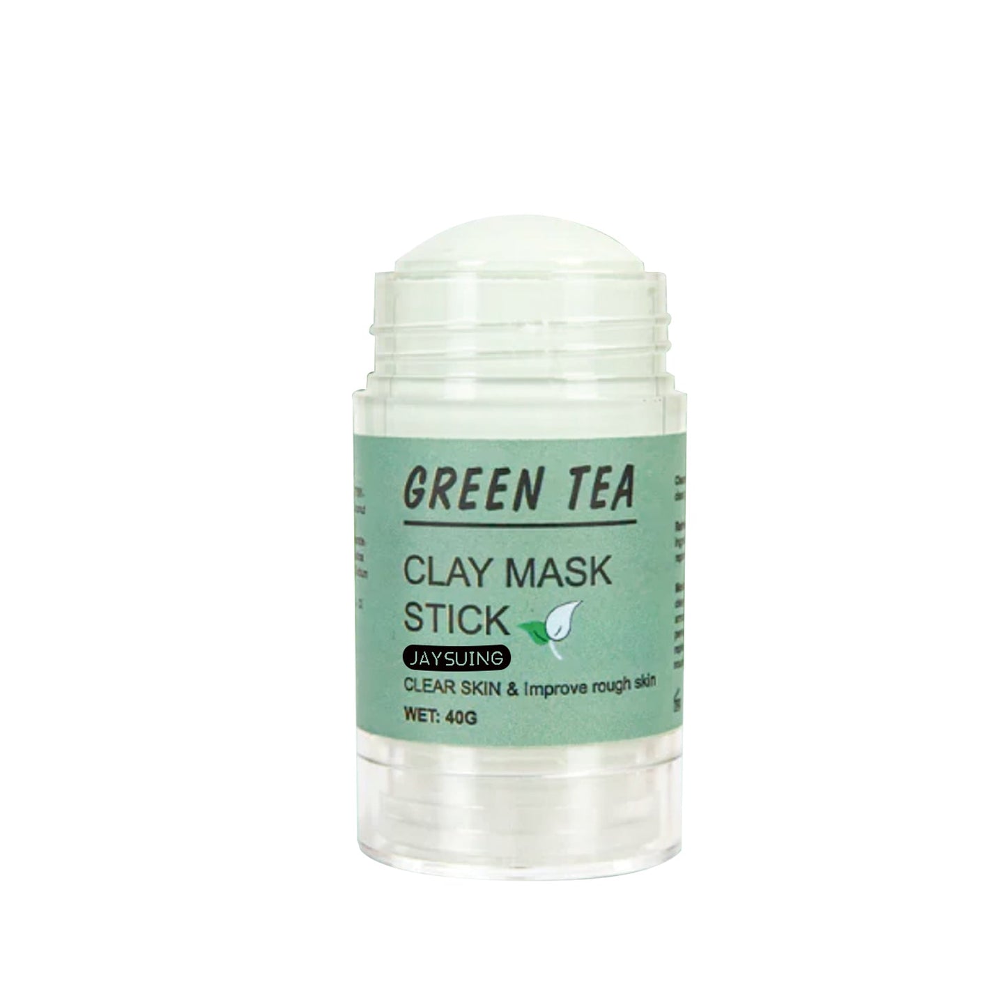 Green Tea Clay Mask Stick, Cleans Tightens Pores Lightens Spots And Removes Blackheads Mud Film Stick - Korvel