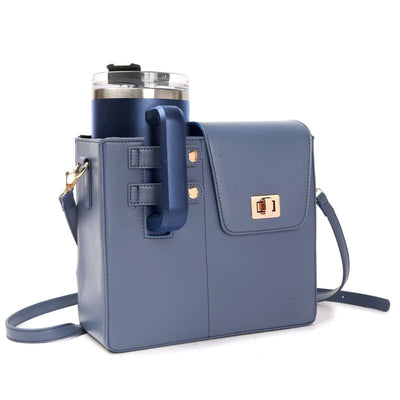 Outdoor Purse Cup Holder Bag for Stanley, Crossbody Water Bottle Bags,Crossbody Water Bottle Bag for Most Water Bottles - Korvel