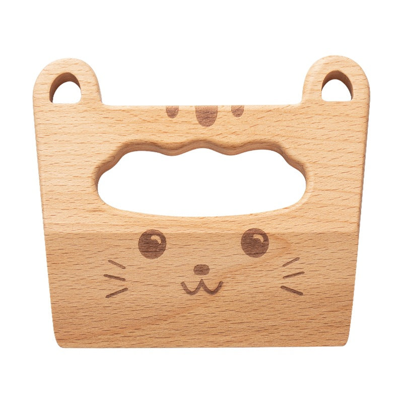 Couteau en bois pour enfants - Jouet de cuisine sûr et durable