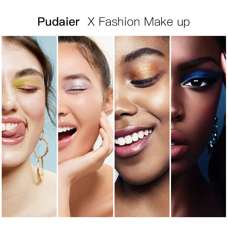 Pudaier Ink Landscape Four-color Eyeshadow Palette Matte Pearlescent Waterproof and Sweatproof Eyeshadow Makeup - Korvel
