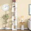 6-Layer Rotating Acrylic Bookshelf for Creative Spaces