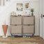 4 Door Shoe Rack, Freestanding Modern Shoe Storage Cabinet, for Entryway - Korvel