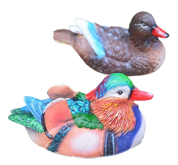 Floating Mandarin Duck Landscape Resin Decoration - Korvel