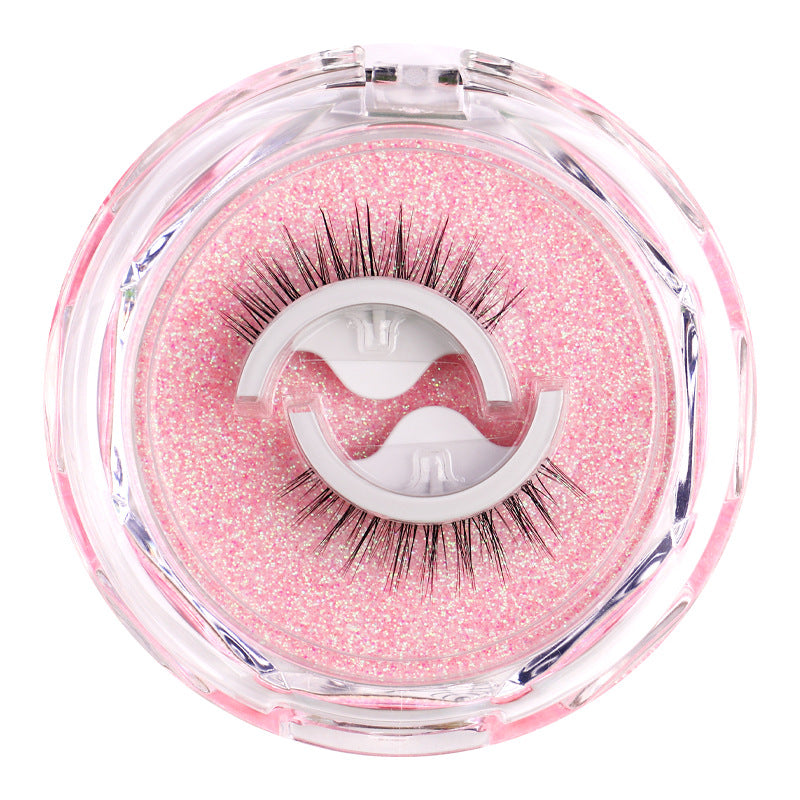 New Product Glue-Free Self-Adhesive Eyelashes Spare Glue Strip Temperature-Sensing Self-Adhesive False Eyelashes Curling Realistic Natural False Eyelashes - Korvel
