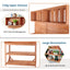 65" Large Wooden Farmhouse Rustic Outdoor Potting Bench Table Garden Potting Bench with 4 Storage Shelves and Side Hook,Natural - Korvel