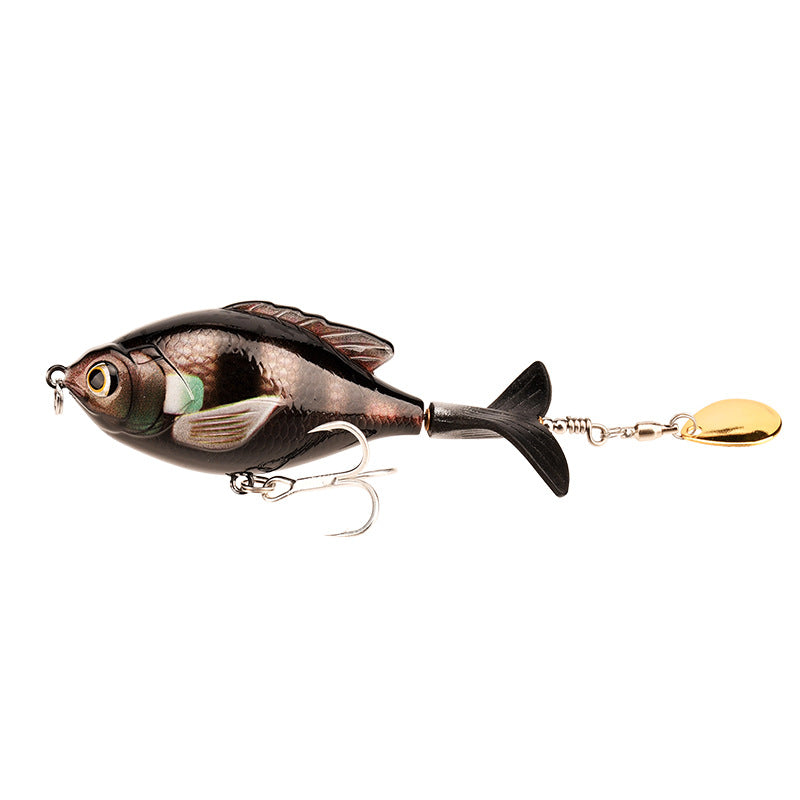 9.5cm/16.9g Propeller Rotary Tractor Bait Path Sub Bait Floating Water Rock Small Fat Water System Wave Climbing Fish bait - Korvel