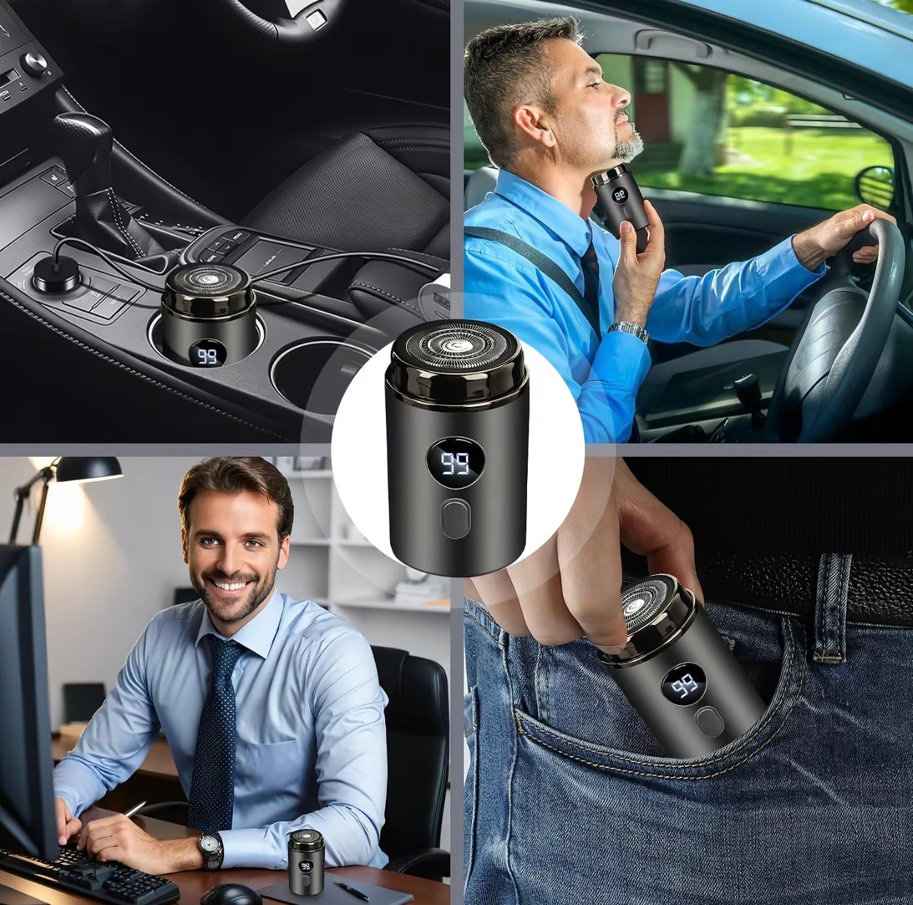 AquaShave Mini Razor - Compact Electric Shaver