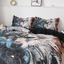 3D digital printing wolf warrior quilt cover three piece bedding home textile - Korvel
