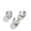Fashionable Joint Ring Set Hip Hop Metallic Fold Set with Gemstone Rings - Korvel