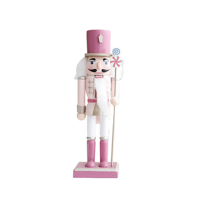 Macaron Nutcracker Wooden Ornament - 26CM Holiday Decor