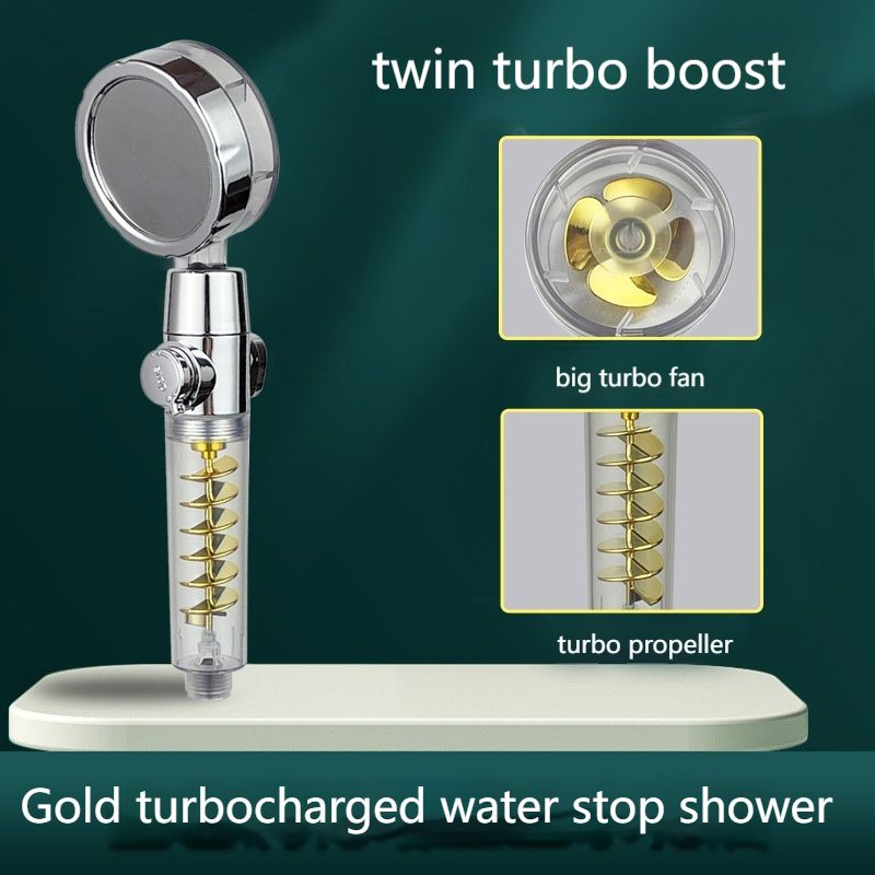 Premium Handheld Shower Head with Turbo Cyclone Filtration