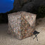 Outdoor See-Through Camouflaged Hunting Blind - Pop-Up Camo Tent for Hunting - Korvel