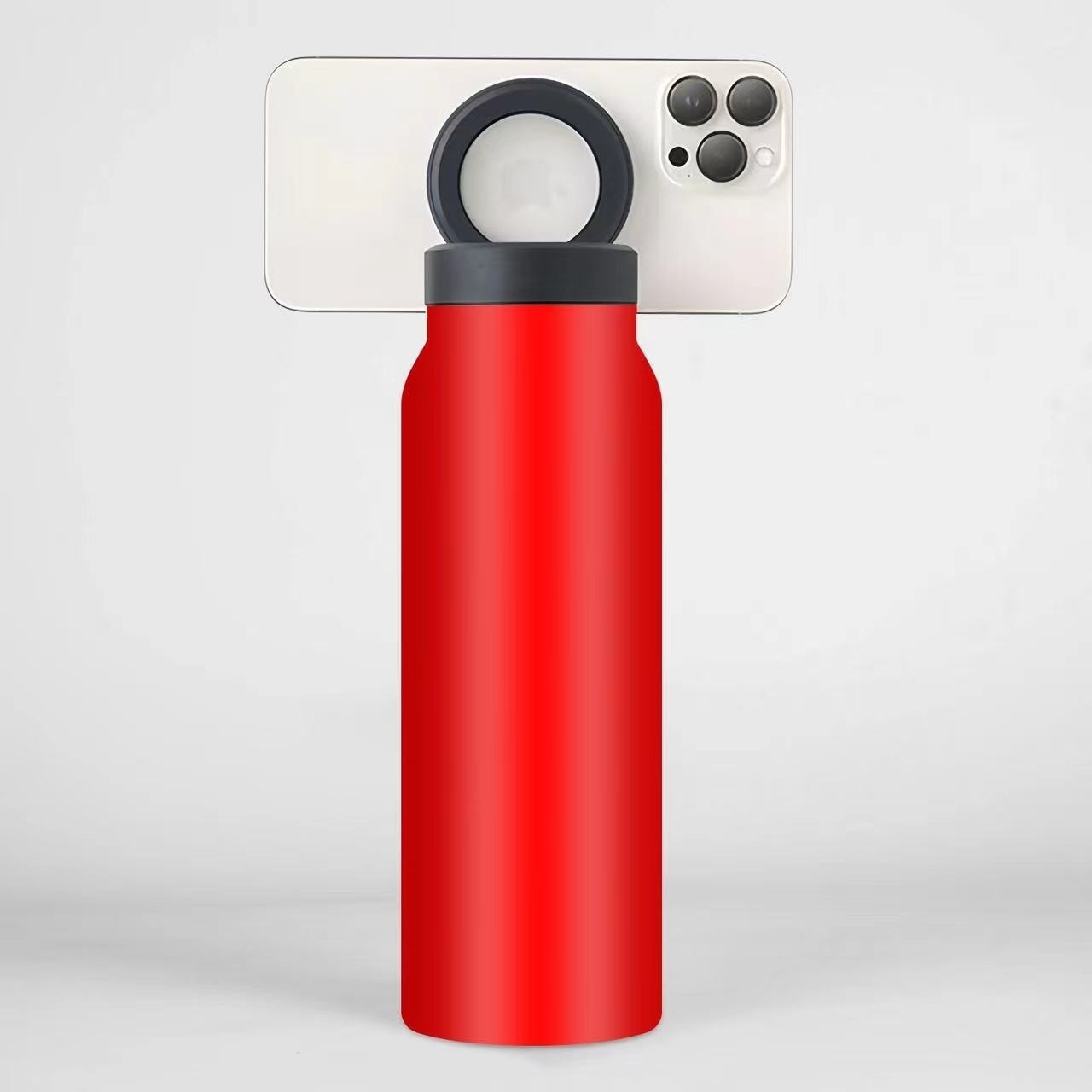 Premium Magnetic Insulated Cup with Phone Holder