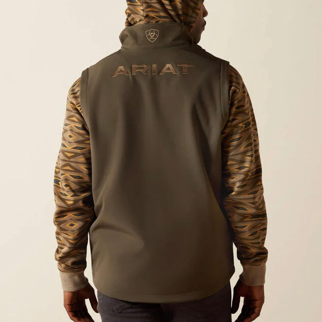Ariat Men's Green Logo Softshell Vest - Perfect for Outdoor Adventures - Korvel