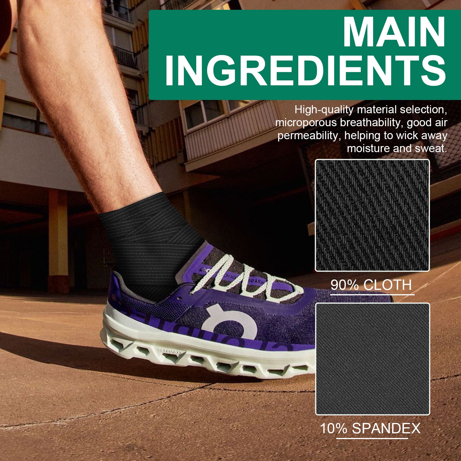 Self-Adhesive Sports Bandage Wrap, Prevent Running Sports Sprain Protection Ankle Joint Ankle Bandage - Korvel