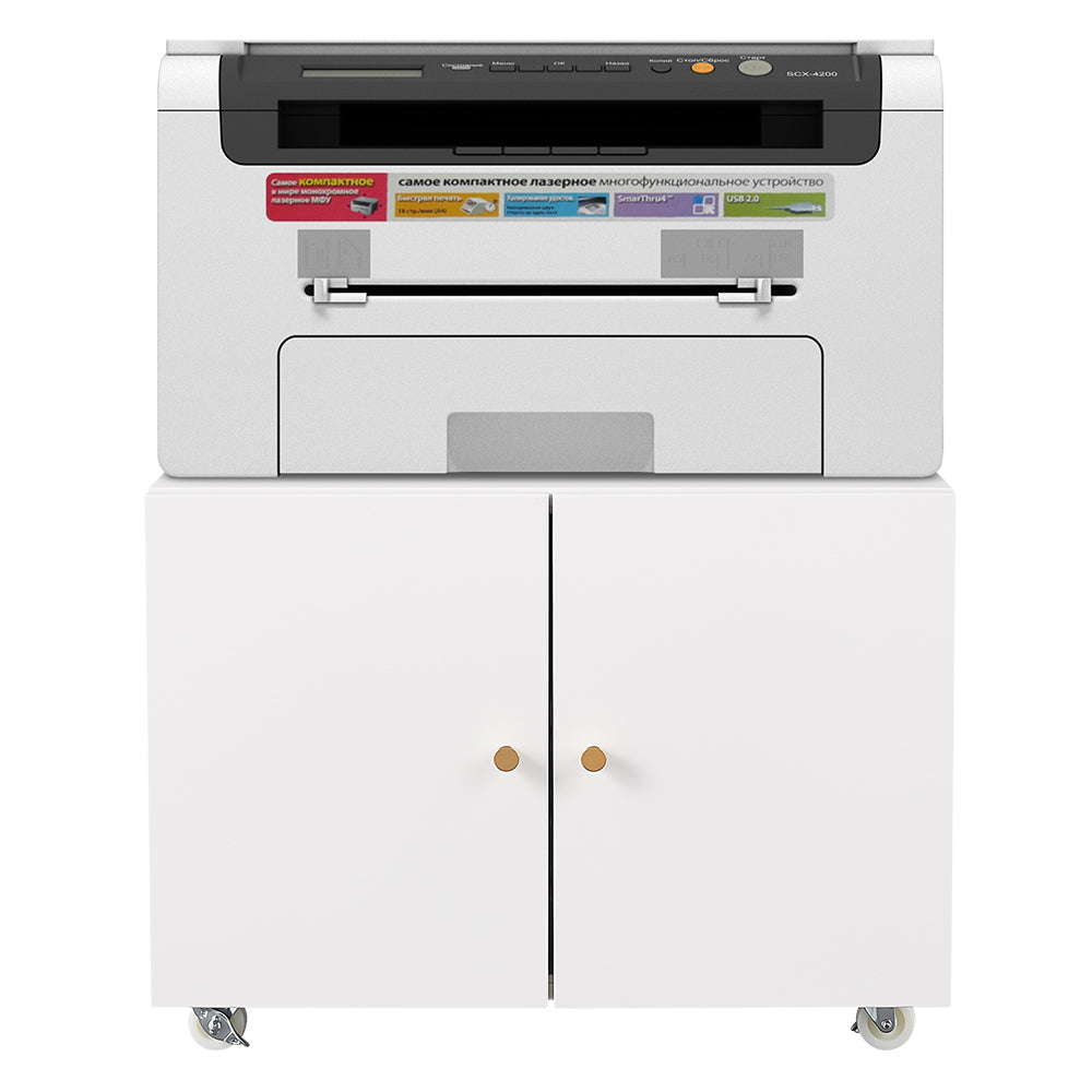 Office furniture Copier Cabinet white mobile pedestal file Printer Stand - Korvel