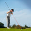 Golf swing training aid: swing plane corrector, posture indicator, indoor laser practice tool. - Korvel