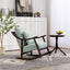 Chaise Berçante en Tissu Tissé de Style Mid-Century Moderne