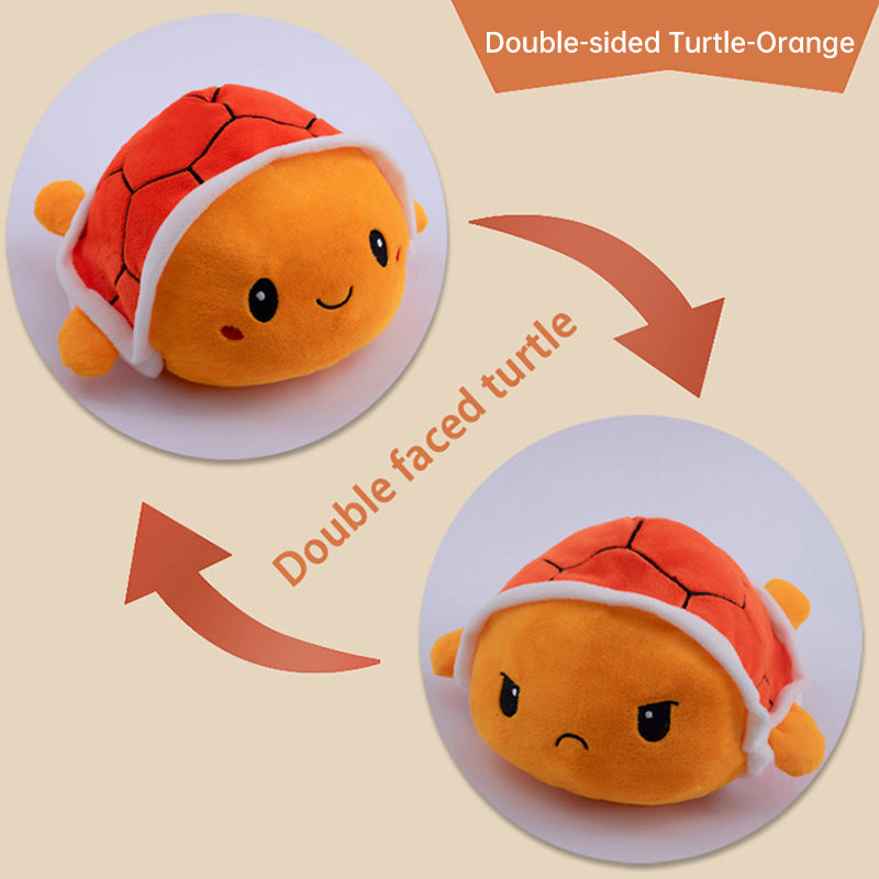 Flip Little Turtle Plush Toy Doll Double-sided Octopus Doll Flip Side Doll Toy - Korvel