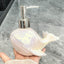 Creative Ceramic Whale Lotion Bottle Household Soap Bottle Shampoo Shower Gel Bottle Hand Sanitizer Bottles Bathroom Supplies - Korvel