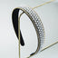 Korean Version Of The Same Trend Color Full Drill Non Slip Headband Women's Simple Headdress Pressure Hair Wash Face Hair Accessories - Korvel
