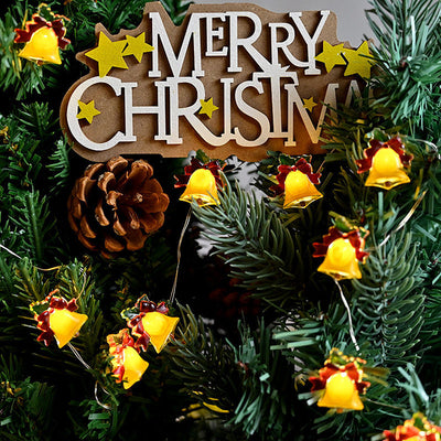 Christmas decoration, bell lights, string lights, Christmas tree lights, atmosphere, colorful light strips, store scene decoration, hanging ornaments, pendants - Korvel