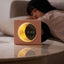 Creative Retro CD Design Bluetooth 3D Stereo Speaker Desktop Moon Lamp Clock Half Moon Starry Sky Atmosphere Night Light - Korvel