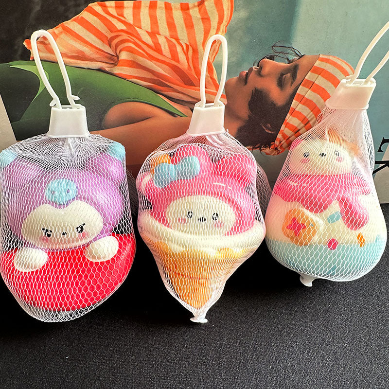 Netbag Egg Boy Party Pinch Music Stress Relief Toy Slow Rebound Ventilatory Artifact Cartoon Stress Relief Student Small Gift Item - Korvel