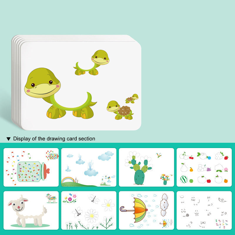 Children's Finger Drawing Paint Kindergarten Color Printing Mud Baby Graffiti Printing Pad Drawing Tool Palm Pointillism - Korvel