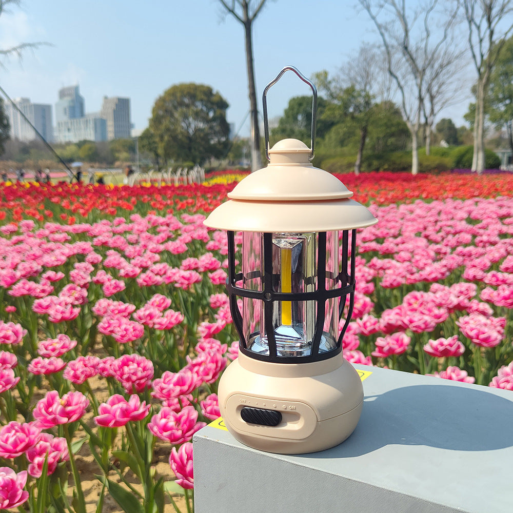 Vintage USB Camping Light for Outdoor Ambience