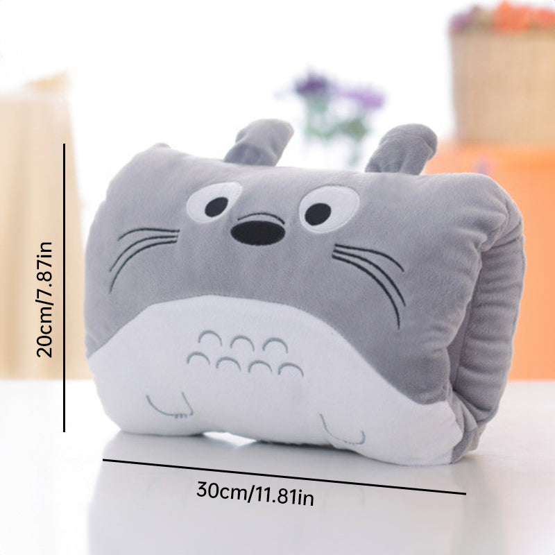 Animated Plush Nap Pillow & Hand Warmer for Kids