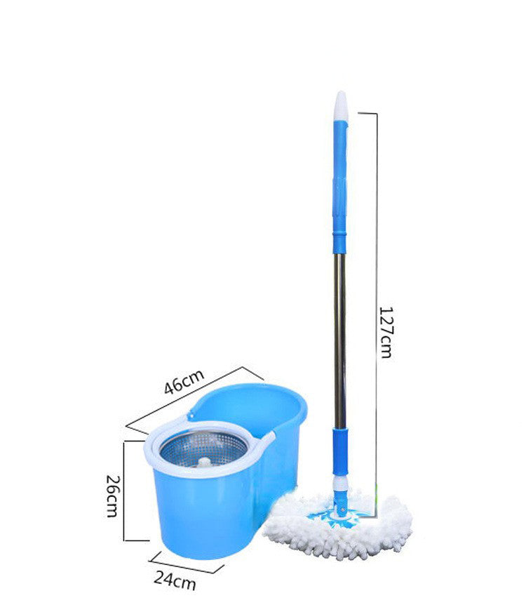 Rotating Mop Bucket Good God Mop Hand Pressure Dual Drive Automatically Mop Mop Bucket Household Mop Stainless Steel Mop - Korvel