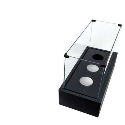 Portable Rectangular Alcohol Fireplace for Home & Outdoor