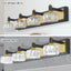 LED 4-Light Modern Crystal Bathroom Vanity Light Over Mirror Bath Wall Lighting  Fixtures - Korvel