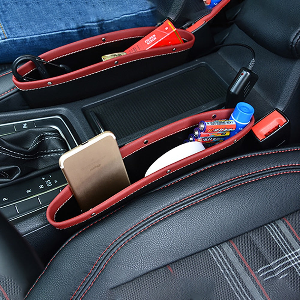 Organisateur de Gap de Siège de Voiture en Cuir PU Premium