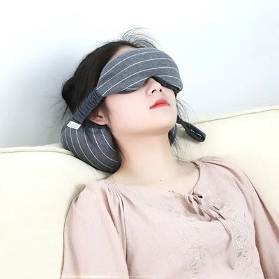 2-in-1 Portable Eye Mask and Neck Pillow for Travel