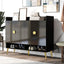 U-Can Modern Wooden Shoe Cabinet with Doors - 11-Tier Organizer