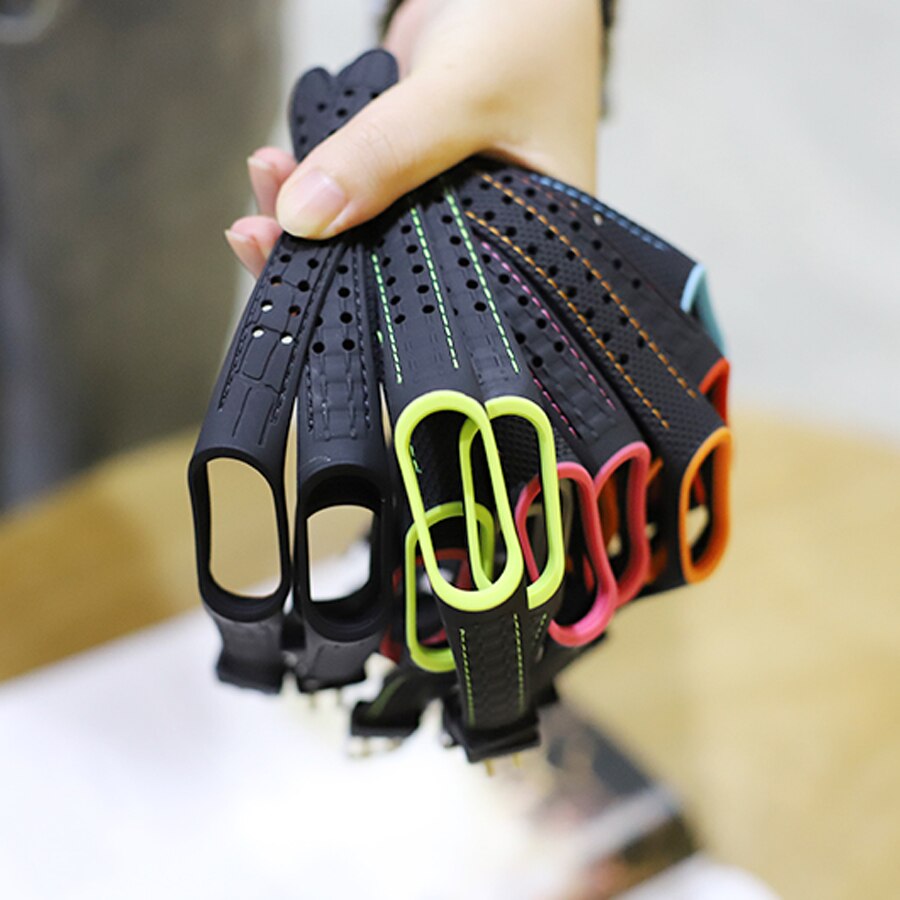 Bracelet Sport à Double Ligne pour Xiaomi Mi Band 3/4/5