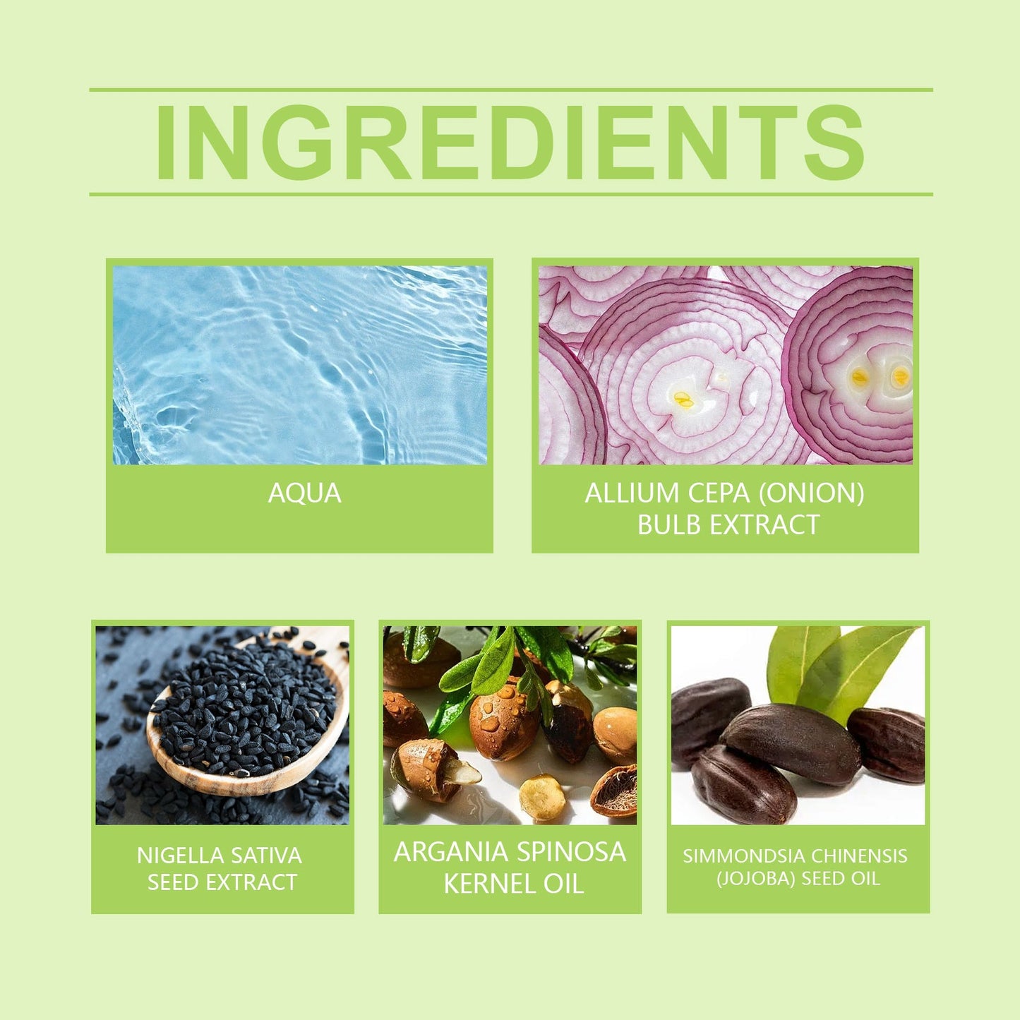 Traitement capillaire nourrissant à l'oignon et à l'huile d'argan