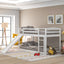Twin over Twin Bunk Bed with Convertible Slide and Ladder   White - Korvel