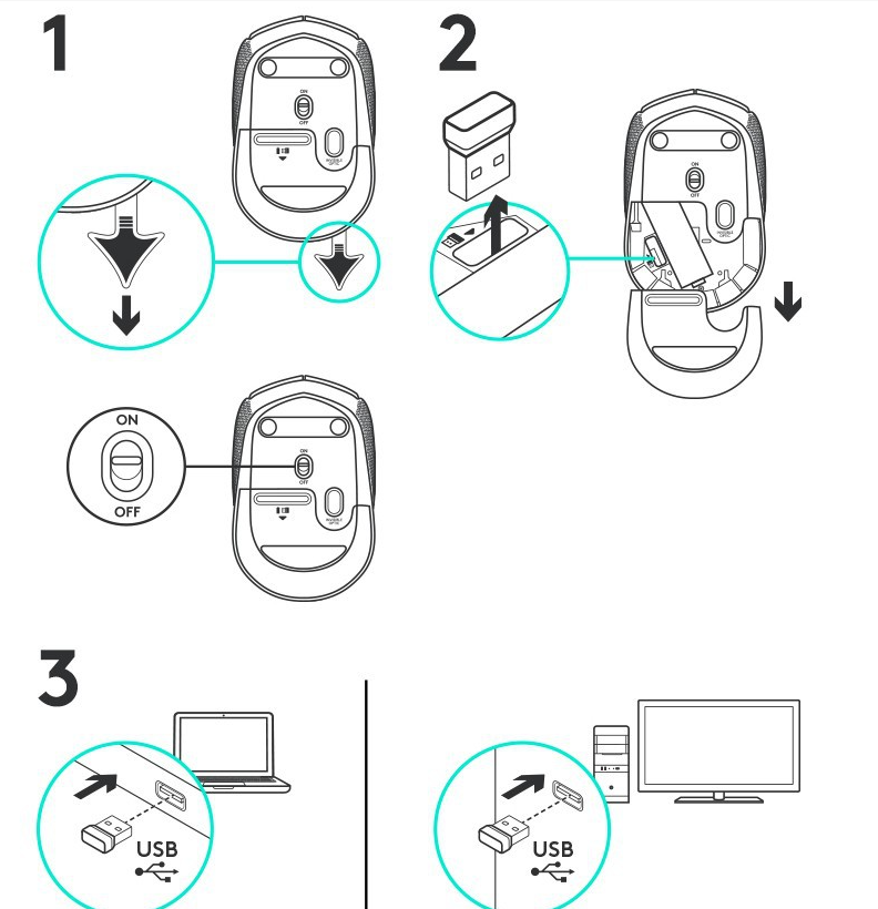 Ratón de Oficina Inalámbrico M170 - Diseño Compacto y Ergonómico