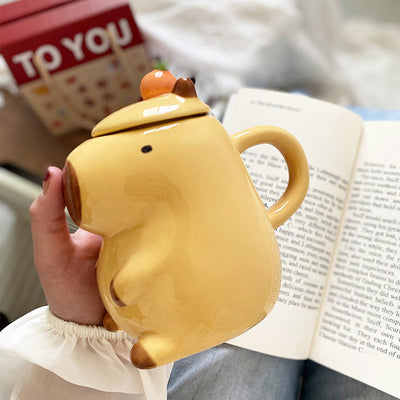 Par de Tazas 3D de Capibara - Regalo Único para Amantes de los Animales