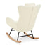 Rocking Chair - with rubber leg and cashmere fabric suitable for living room and bedroom - Korvel