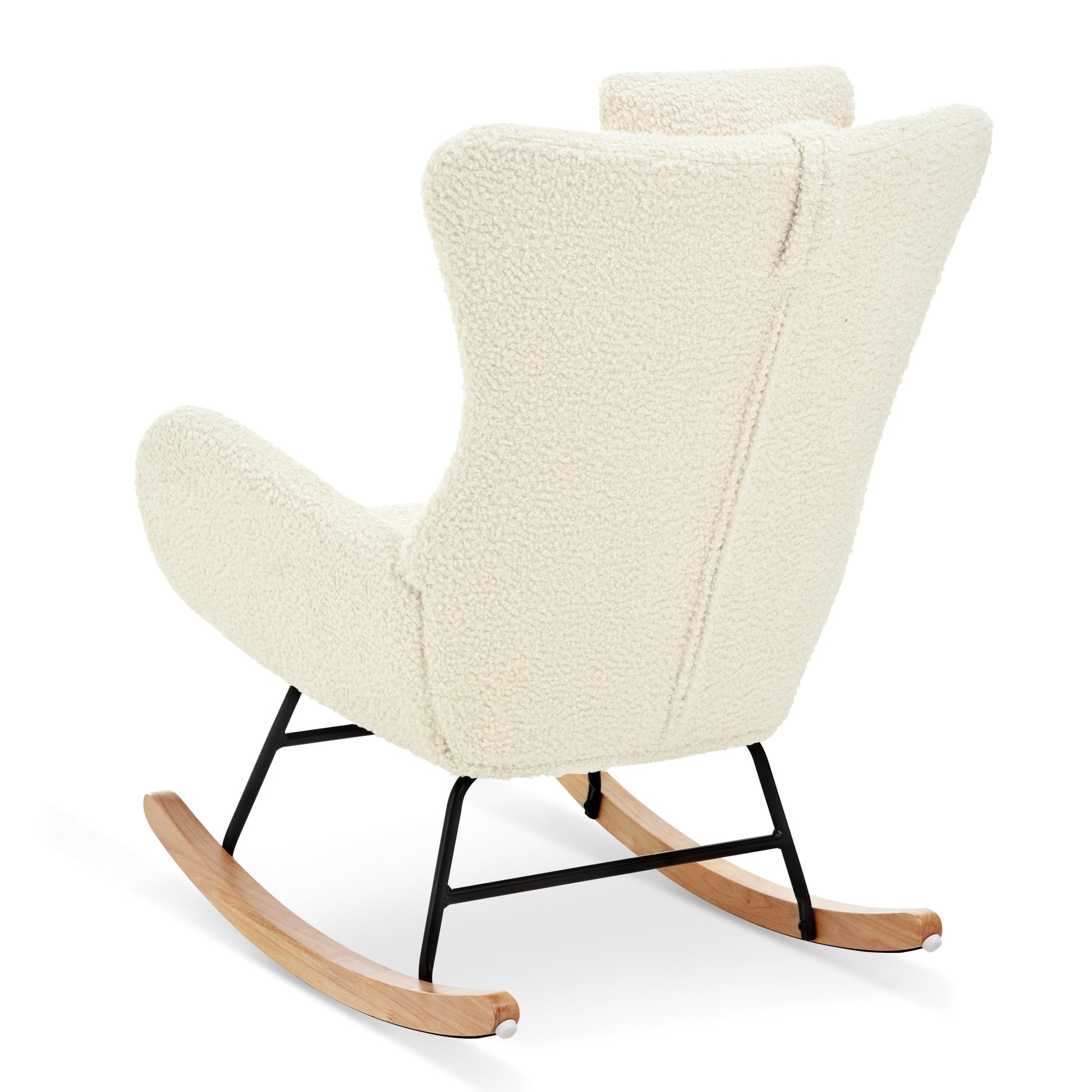 Rocking Chair - with rubber leg and cashmere fabric suitable for living room and bedroom - Korvel