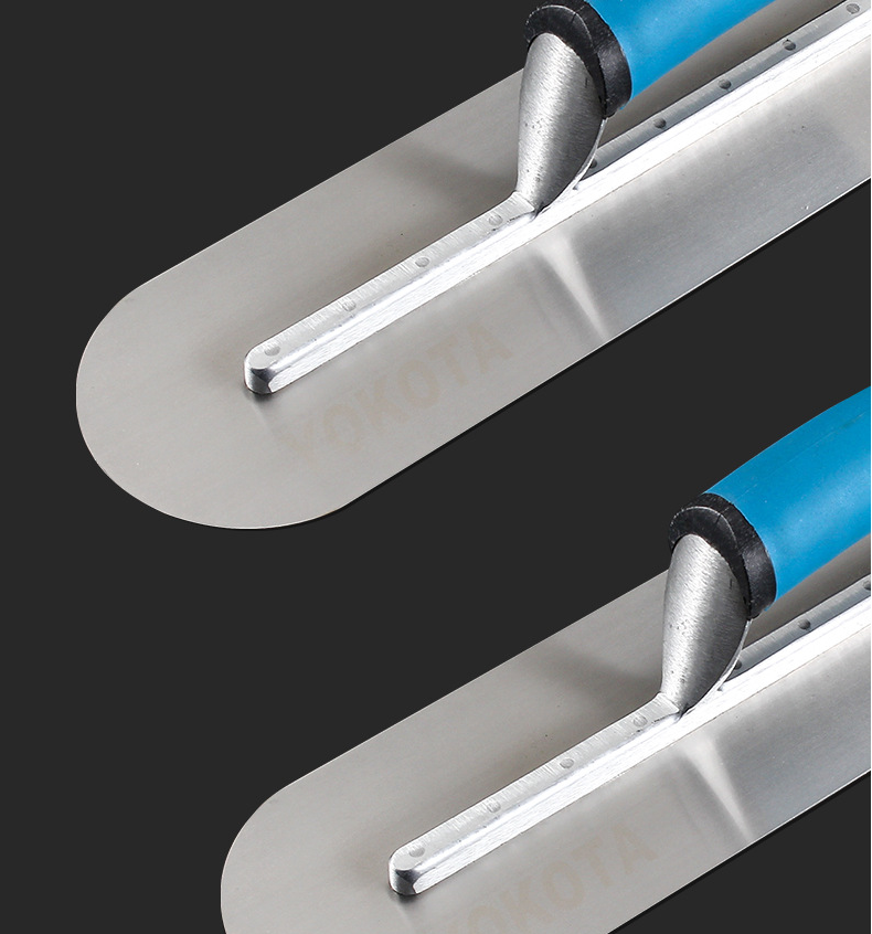High Quality Stainless Trimming shovel, 35 Cm x 5 cm, very suitable for buckets, slate, plaster, concrete, curved handle, high c - Korvel