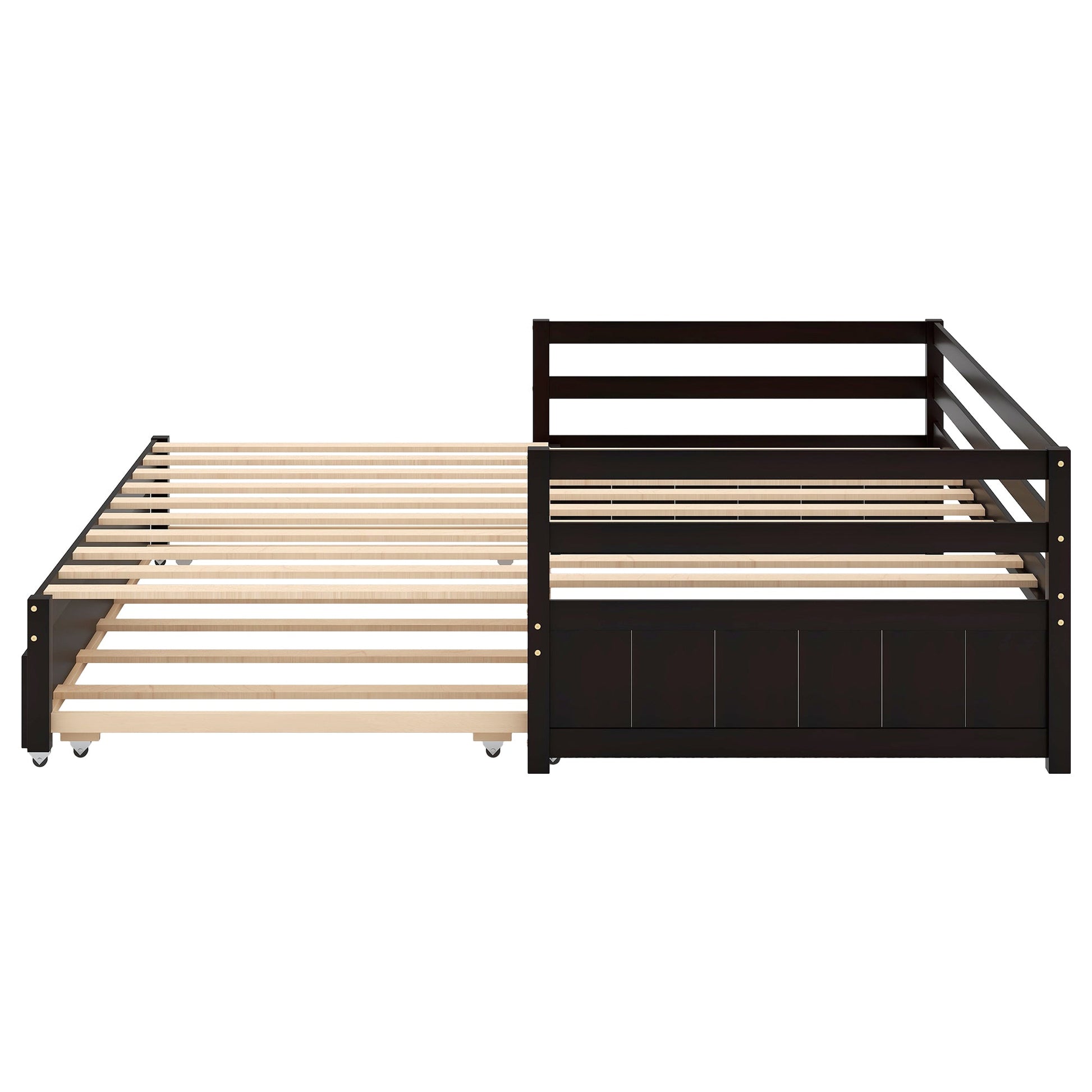 Twin or Double Twin Daybed with Trundle Espresso - Korvel