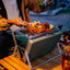 Gril à Charbon Pliable Portable pour Cuisine en Plein Air