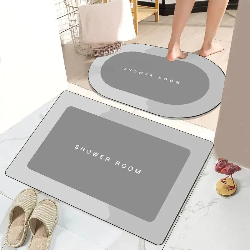 Quick Drying Bathroom Mat - Stylish & Absorbent